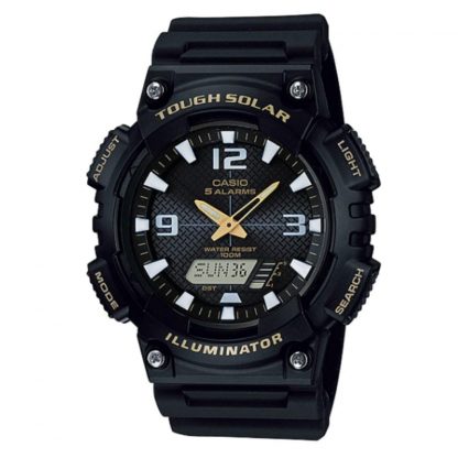 Reloj Casio Aq-s810w-1b-Negro Malla de Caucho