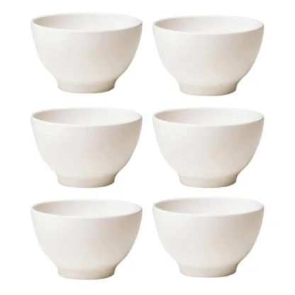 6 Bowls Ceramica Oxford 15cm – Blanco