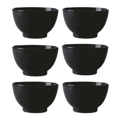 6 Bowls Ceramica Oxford 15cm – Negro
