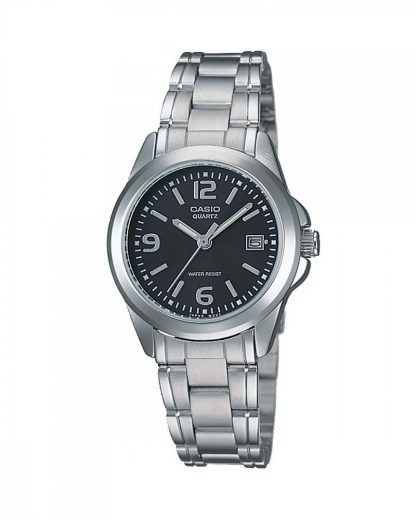 Reloj Casio Ltp-1215a-1a Acero Inoxidable Negro