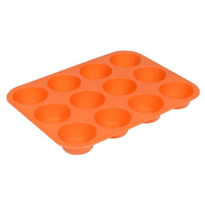 Molde Muffin x12 Silicona Nouvelle - Naranja