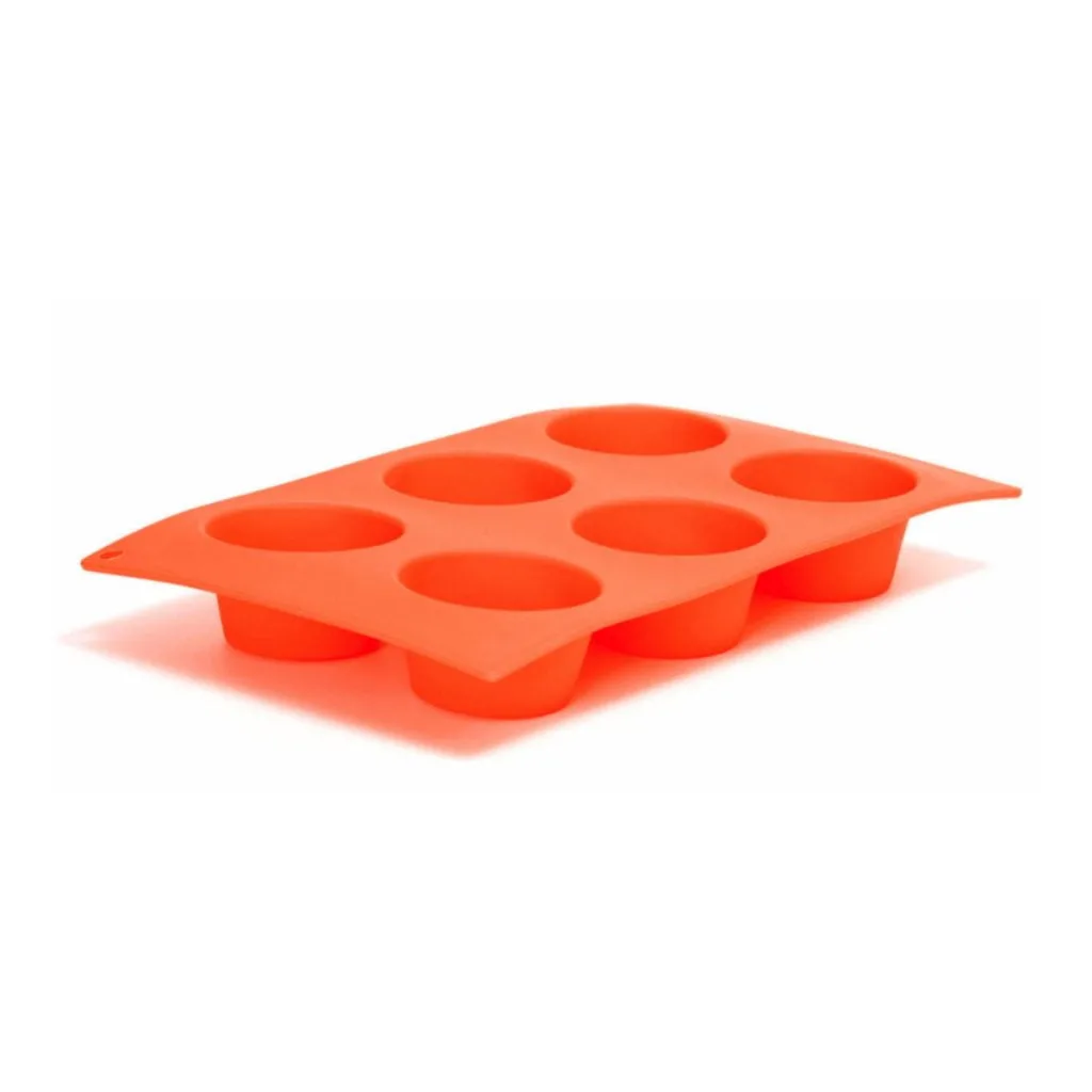 Molde Muffin x6 Silicona Nouvelle - Naranja