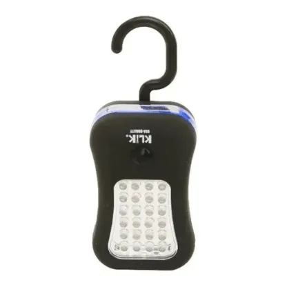 Mini Linterna Klik Emergencia Sd-6043 Con Iman Y Gancho Azul