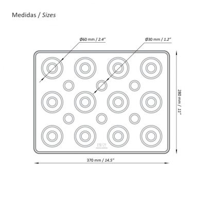 Plancha Placa Lamina Macaron De Silicona Si o si - Turquesa - Image 3