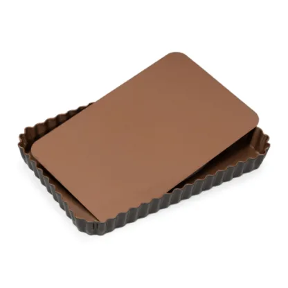 Tartera Desmontable Antiadherente Rectangular Plus Gormet Bz 26cm x 17cm