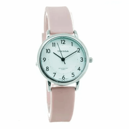 Reloj Pulsera Tressa Hanna Analogico Rosa Palido