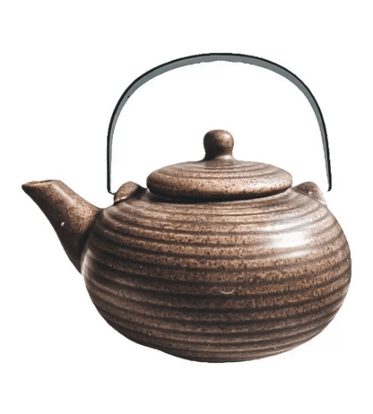 Tetera Ceramica Con Infusor Ac. 750ml Terra Mango Negro Mish
