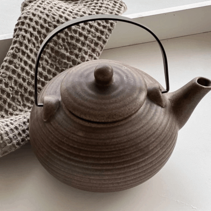 Tetera Ceramica Con Infusor Ac. 750ml Terra Mango Negro Mish - Image 2